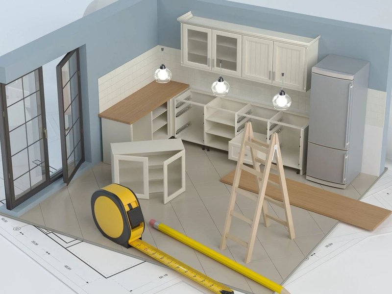 3D model of a kitchen from Carpet Innovations in Denver, CO